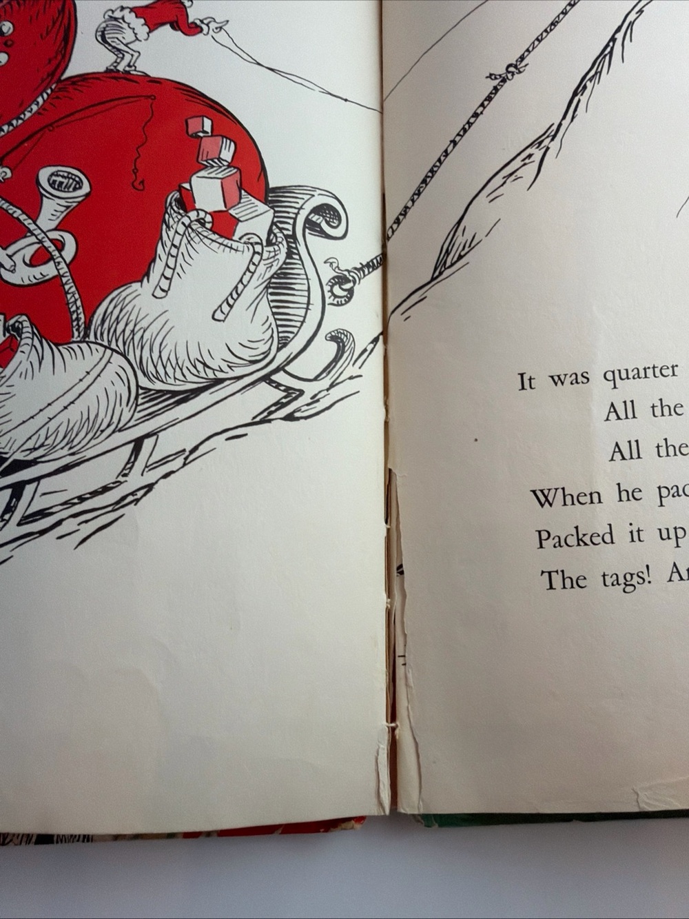 How the Grinch Stole Christmas by Dr Seuss 1957 1st Edition Hardcover - Picture 14 of 16